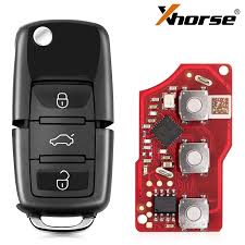 Xhorse XKB520EN 2ndGeneration Wire Remote Key Volkswagen B5 Flip 3 Buttons English 5pcs/lot